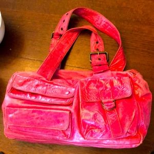 Orca London pink leather purse